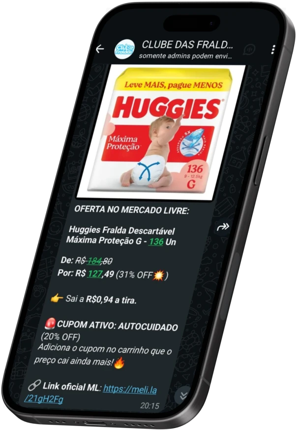 Exemplo de oferta no grupo — 1
