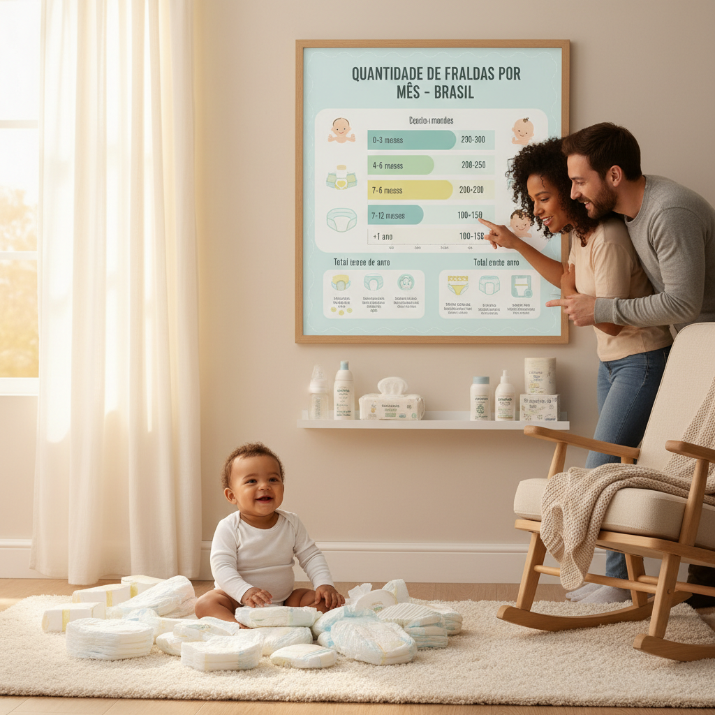 Quantas Fraldas um Bebê Usa? Guia Mês a Mês
